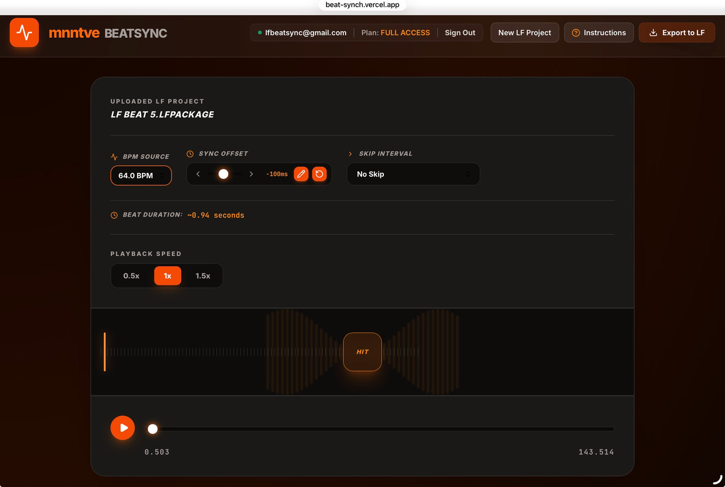 BeatSync, Automatic Beat Detection for LumaFusion, 7-Day Free Trial