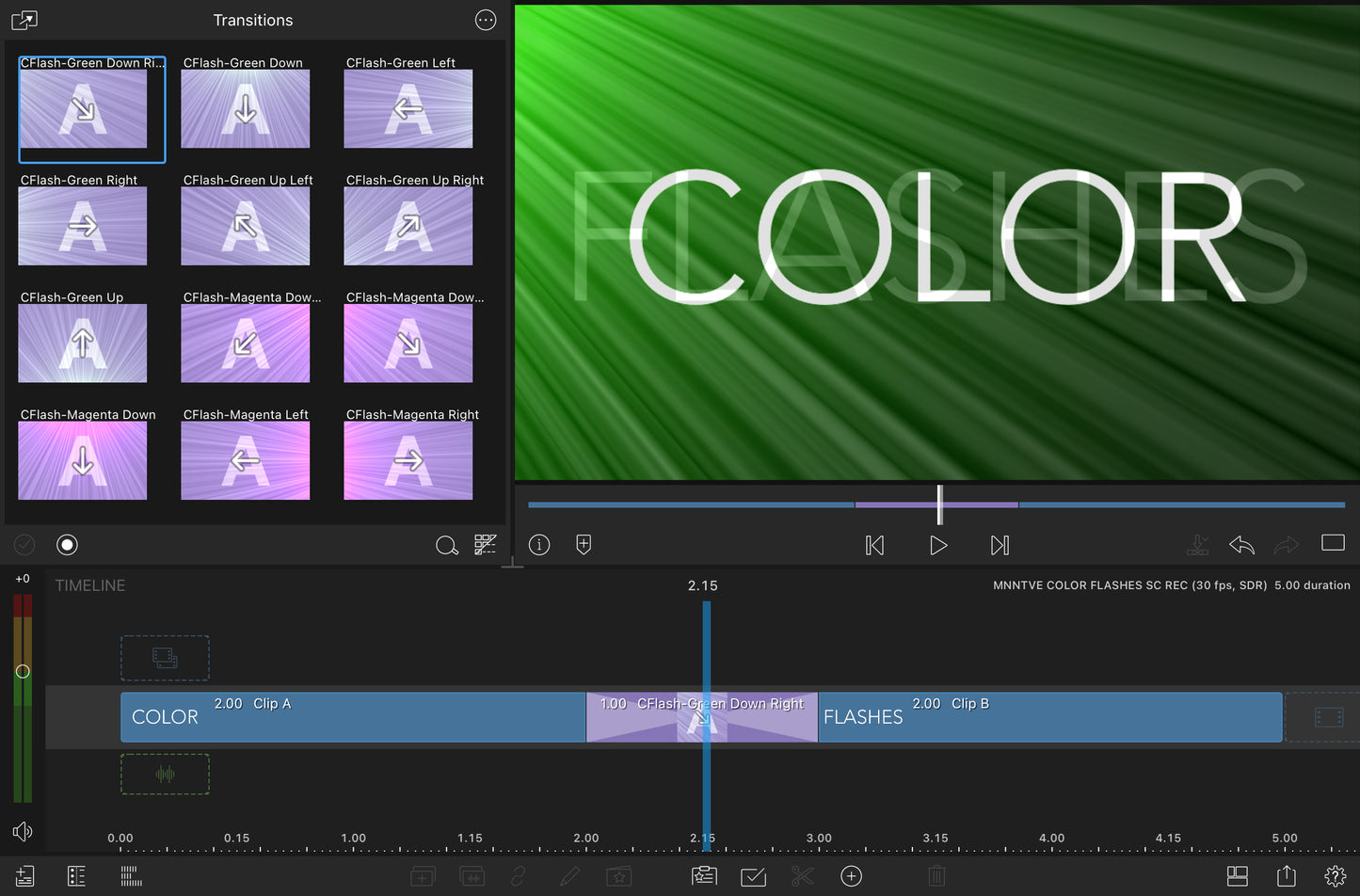 Signature Bundle - LumaFusion Native Transitions Pack for iPadOS/iOS/macOS