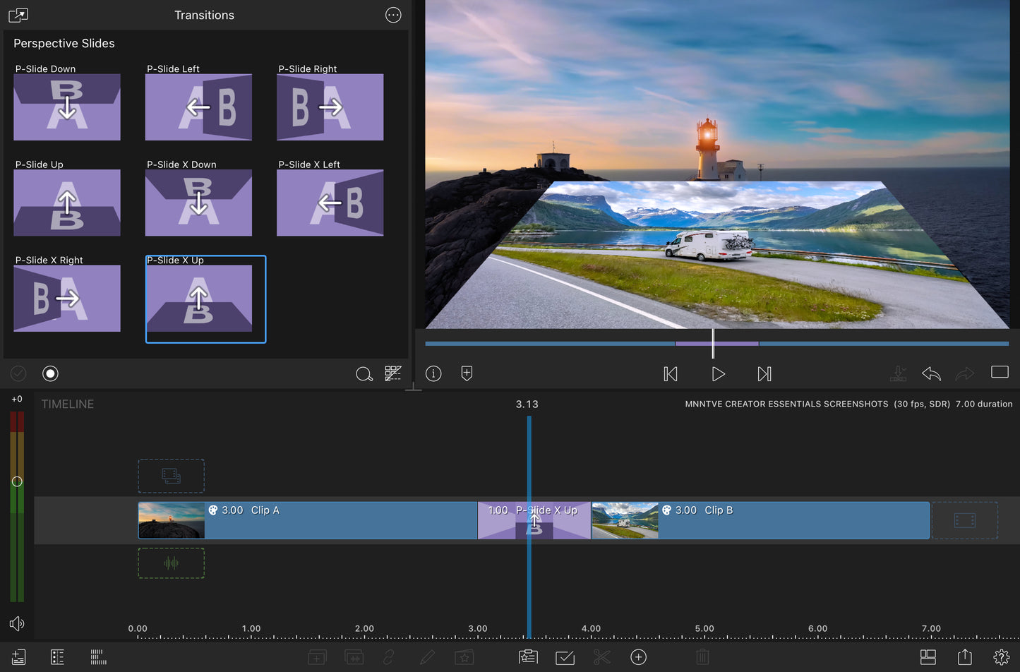 Creator Essentials - LumaFusion Native Transitions Pack for iPadOS/iOS/macOS