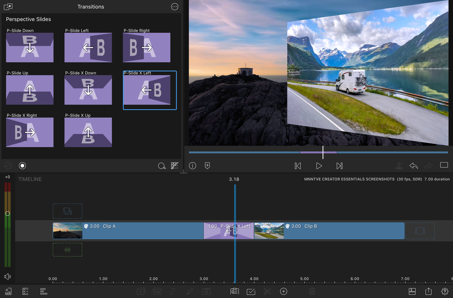 Creator Essentials - LumaFusion Native Transitions Pack for iPadOS/iOS/macOS