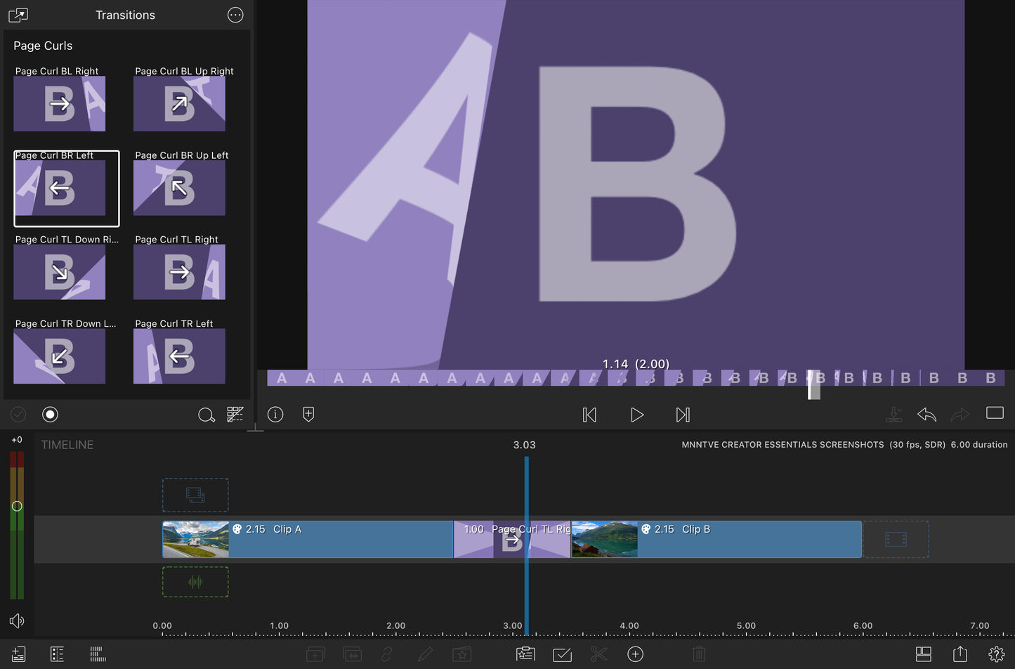 Creator Essentials - LumaFusion Native Transitions Pack for iPadOS/iOS/macOS