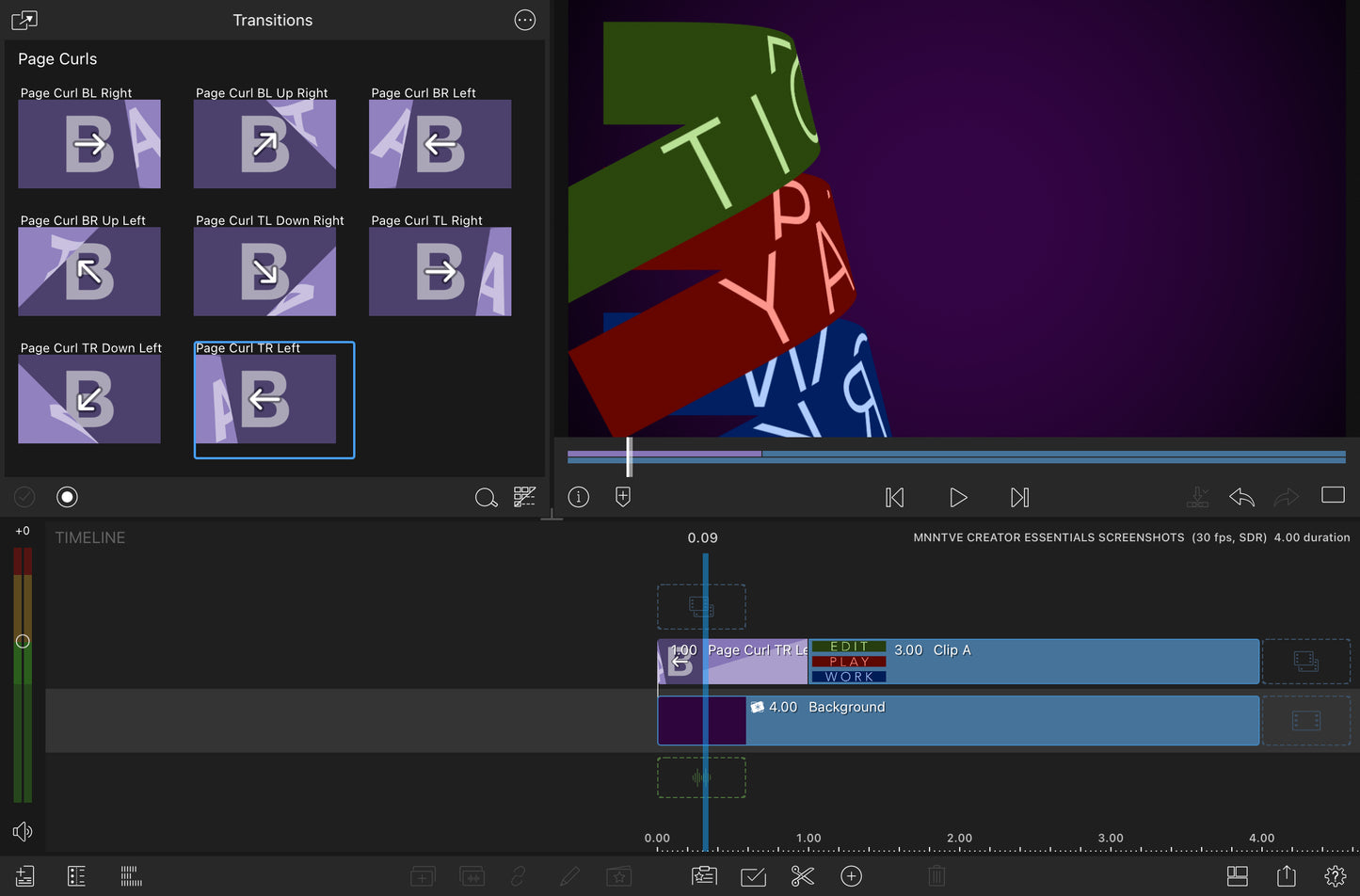 Creator Essentials - LumaFusion Native Transitions Pack for iPadOS/iOS/macOS
